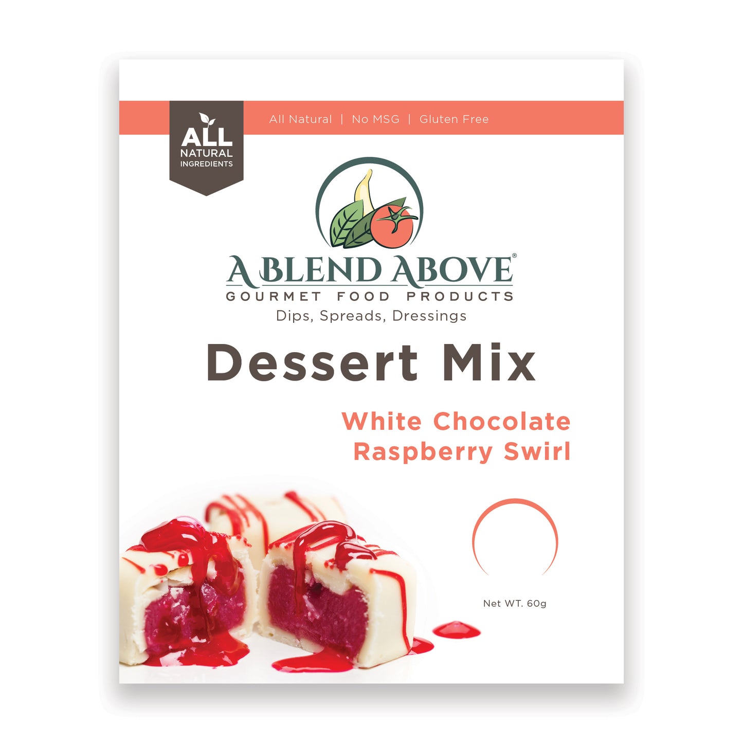 White Chocolate Raspberry Swirl Dessert Mix